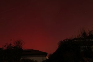 Polarlichter in Eisingen in den frühen Morgenstunden am 12. November 2025