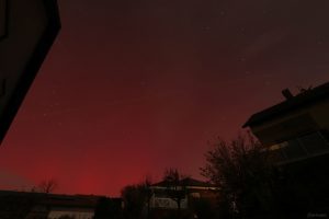 Polarlichter in Eisingen in den frühen Morgenstunden am 12. November 2025