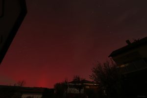 Polarlichter in Eisingen in den frühen Morgenstunden am 12. November 2025