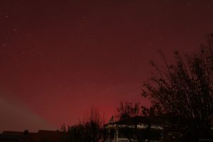 Polarlichter in Eisingen in den frühen Morgenstunden am 12. November 2025