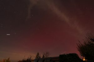 Polarlichter in Eisingen in den frühen Morgenstunden am 12. November 2025