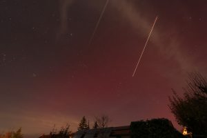 Polarlichter in Eisingen in den frühen Morgenstunden am 12. November 2025