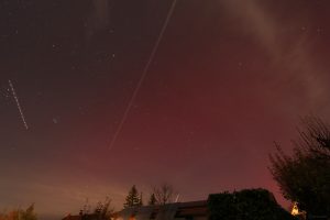 Polarlichter in Eisingen in den frühen Morgenstunden am 12. November 2025