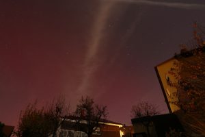 Polarlichter in Eisingen in den frühen Morgenstunden am 12. November 2025