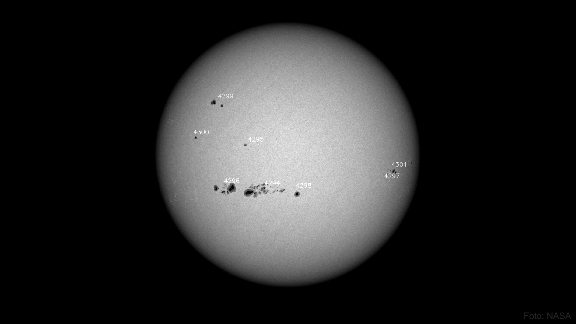 Sonnenfleckenaktivität am 4. Dezember 2025
