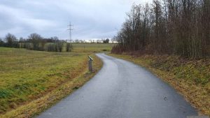 Planetenweg Kist mit Infotafel Uranus