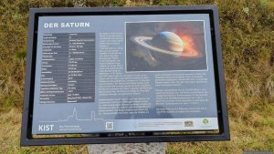 Infotafel Saturn am Planetenweg Kist