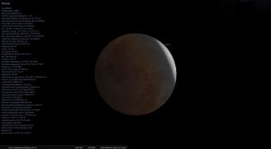 Maximum der partiellen Mondfinsternis am 28. August 2025