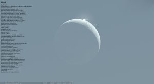 Venus und Mond am 14. September 2026, nach der Bedeckung des Planeten durch den Mond.