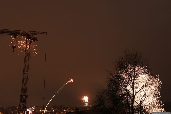 Feuerwerk in Eisingen am 31. Dezember 2025