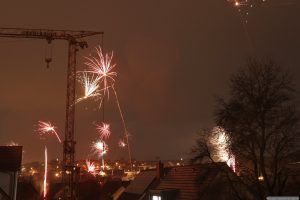 Feuerwerk in Eisingen am 1. Januar 2026