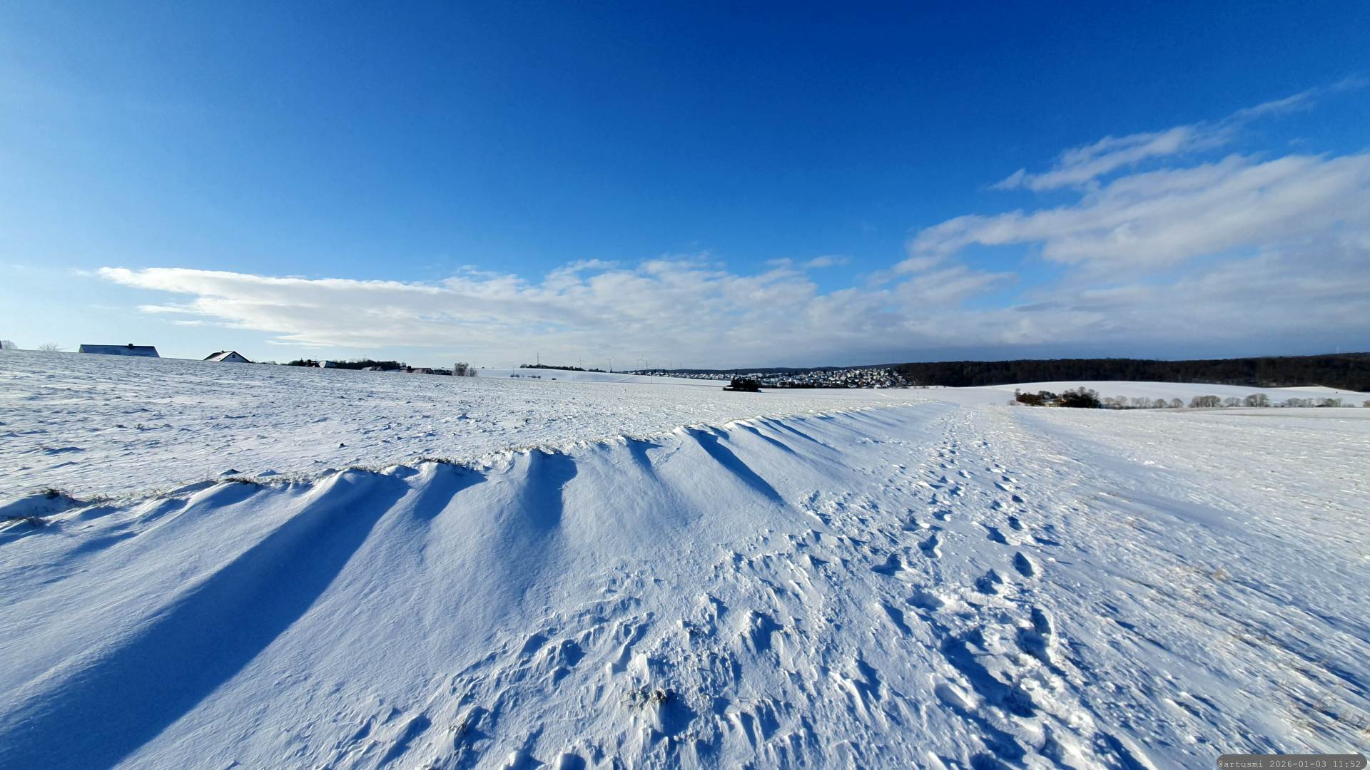 Schneelandschaft am 3. Januar 2026