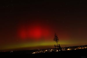 Polarlichtnacht in Eisingen in Unterfranken am 19. Januar 2026