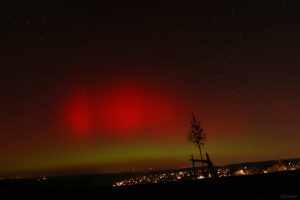 Polarlichtnacht in Eisingen in Unterfranken am 19. Januar 2026