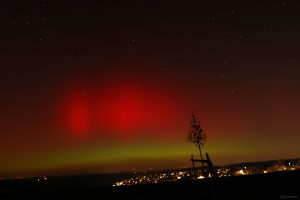Polarlichtnacht in Eisingen in Unterfranken am 19. Januar 2026