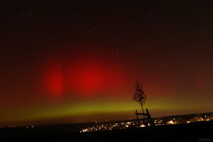 Polarlichtnacht in Eisingen in Unterfranken am 19. Januar 2026