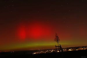 Polarlichtnacht in Eisingen in Unterfranken am 19. Januar 2026