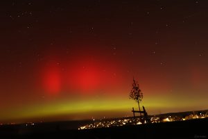 Polarlichtnacht in Eisingen in Unterfranken am 19. Januar 2026