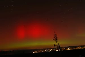 Polarlichtnacht in Eisingen in Unterfranken am 19. Januar 2026