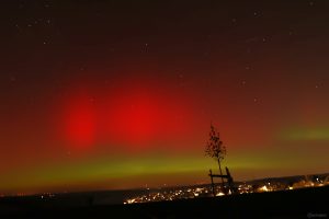 Polarlichtnacht in Eisingen in Unterfranken am 19. Januar 2026