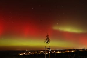 Polarlichtnacht in Eisingen in Unterfranken am 19. Januar 2026