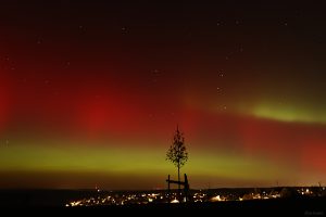 Polarlichtnacht in Eisingen in Unterfranken am 19. Januar 2026