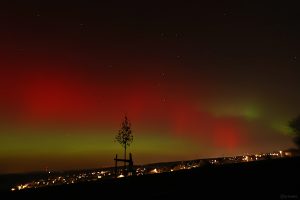 Polarlichtnacht in Eisingen in Unterfranken am 19. Januar 2026
