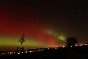 Polarlichtnacht in Eisingen in Unterfranken am 19. Januar 2026