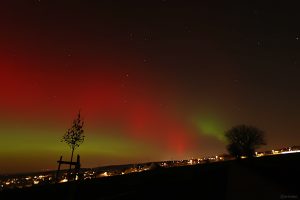 Polarlichtnacht in Eisingen in Unterfranken am 19. Januar 2026