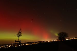 Polarlichtnacht in Eisingen in Unterfranken am 19. Januar 2026