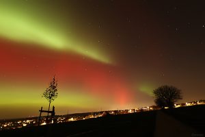 Polarlichtnacht in Eisingen in Unterfranken am 19. Januar 2026