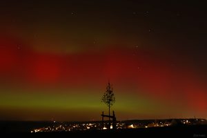 Polarlichtnacht in Eisingen in Unterfranken am 19. Januar 2026