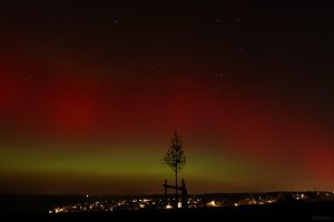 Polarlichtnacht in Eisingen in Unterfranken am 19. Januar 2026