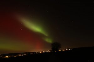 Polarlichtnacht in Eisingen in Unterfranken am 19. Januar 2026
