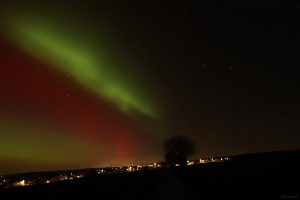 Polarlichtnacht in Eisingen in Unterfranken am 19. Januar 2026