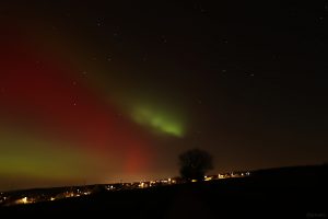 Polarlichtnacht in Eisingen in Unterfranken am 19. Januar 2026