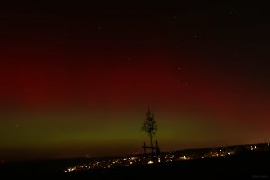 Polarlichtnacht in Eisingen in Unterfranken am 19. Januar 2026