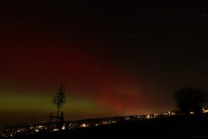 Polarlichtnacht in Eisingen in Unterfranken am 19. Januar 2026
