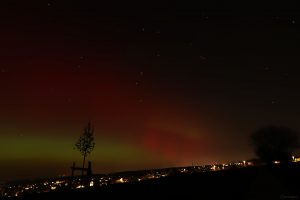 Polarlichtnacht in Eisingen in Unterfranken am 19. Januar 2026