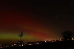 Polarlichtnacht in Eisingen in Unterfranken am 19. Januar 2026