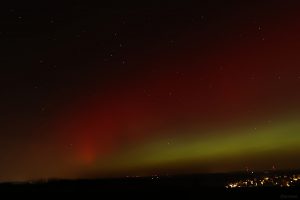 Polarlichtnacht in Eisingen in Unterfranken am 19. Januar 2026