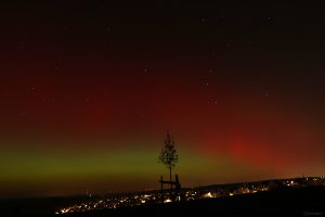 Polarlichtnacht in Eisingen in Unterfranken am 19. Januar 2026