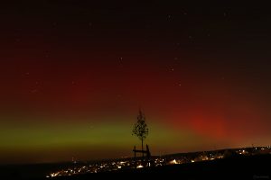 Polarlichtnacht in Eisingen in Unterfranken am 19. Januar 2026
