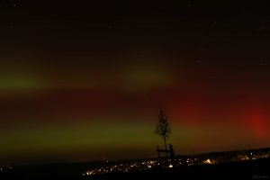 Polarlichtnacht in Eisingen in Unterfranken am 19. Januar 2026