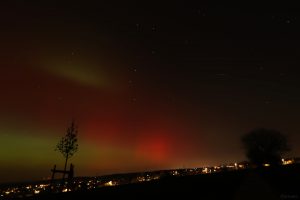 Polarlichtnacht in Eisingen in Unterfranken am 19. Januar 2026