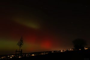 Polarlichtnacht in Eisingen in Unterfranken am 19. Januar 2026