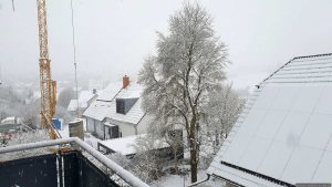 Erneuter starker Schneefall am Morgen des 29. Januar 2026