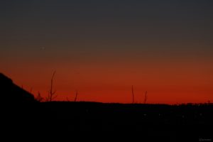 Planet Venus am 2. März 2026 am Westhimmel