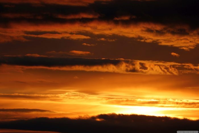Sonnenuntergang am 4. April 2026