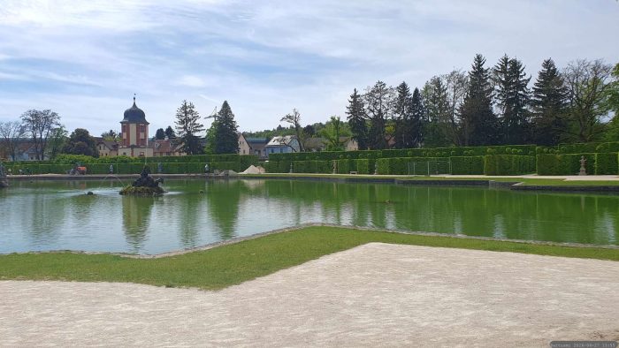 Großer See im Hofgarten Veitshöchheim am 27. April 2026